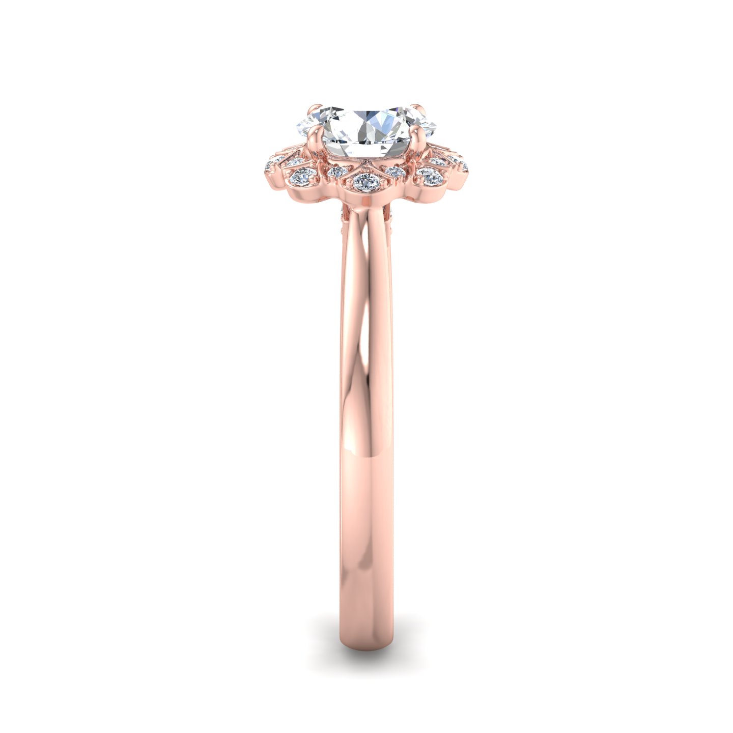 Harley Halo Engagement Ring